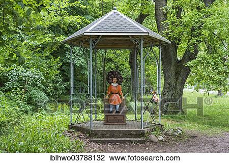 "Gazebo with the Title character from the """"Struwwelpeter"""" children's book by Heinrich Hoffmann, carved in wood by Guenther Gerke,, Struwwelpeter Park, Tabarz, Thuringia, Germany, Europe" View Large Photo Image Stock Image - "Gazebo with the Title character from the """"Struwwelpeter"""" children's book by Heinrich Hoffmann, carved in wood by Guenther Gerke,, Struwwelpeter Park, Tabarz, Thuringia, Germany, Europe". Fotosearch
