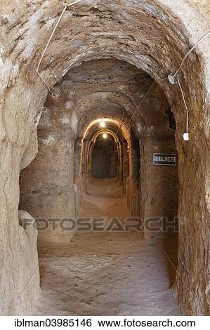 Stock Photograph - "Gaziemir Underground City, Gaziemir Yeralti Sehri, near Guzelyurt, Aksaray Province, Cappadocia, Central Anatolia Region, Anatolia, Turkey, Asia". Fotosearch