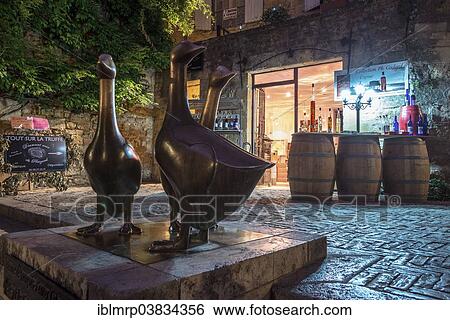 "Geese sculptures, Place du Marche-aux-Oies or Geesemarket square, Sarlat-la-Caneda, Perigord Noir, Dordogne, Aquitaine, France, Europe" View Large Photo Image Stock Photograph - "Geese sculptures, Place du Marche-aux-Oies or Geesemarket square, Sarlat-la-Caneda, Perigord Noir, Dordogne, Aquitaine, France, Europe". Fotosearch