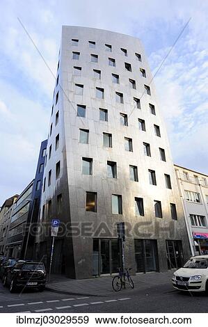 Stock Photo - "Gehry Tower, tower by architect Frank O. Gehry, modern architecture in the city centre, Hannover, Lower Saxony, Germany, Europe". Fotosearch