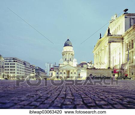Stock Image - "Gendarmenmarkt square, German Cathedral, Konzerthaus, Concert Hall, Mitte, Berlin, Berlin, Germany, Europe". Fotosearch