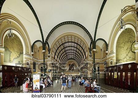 "General Post Office, Ho Chi Minh City, Vietnam, Asia" View Large Photo Image Stock Image - "General Post Office, Ho Chi Minh City, Vietnam, Asia". Fotosearch