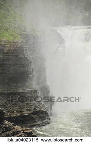 "Genesee River Upper Falls, Letchworth State Park, New York, United States, North America" View Large Photo Image Stock Photography - "Genesee River Upper Falls, Letchworth State Park, New York, United States, North America". Fotosearch