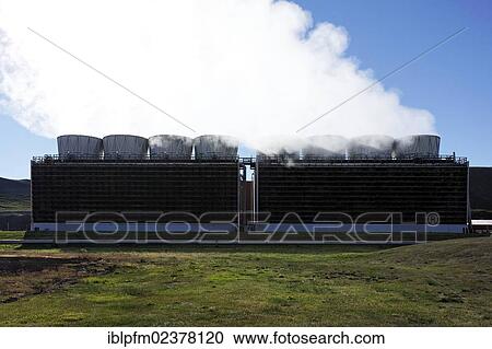 Stock Image - "Geo thermal power plant, Krafla Myvatn, Iceland, Europe". Fotosearch
