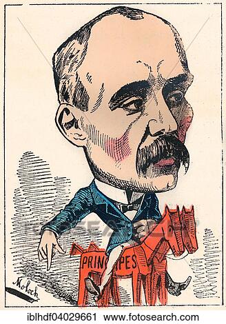 "Georges Benjamin Clemenceau, a French statesman, Prime Minister of France, political caricature, 1882, by Alphonse Hector Colomb pseudonym B. Moloch, a French caricaturist" View Large Photo Image Stock Image - "Georges Benjamin Clemenceau, a French statesman, Prime Minister of France, political caricature, 1882, by Alphonse Hector Colomb pseudonym B. Moloch, a French caricaturist". Fotosearch