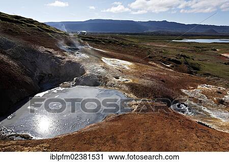 "Geothermal mud pool, Hellisheidi, Iceland, Europe" View Large Photo Image Stock Image - "Geothermal mud pool, Hellisheidi, Iceland, Europe". Fotosearch