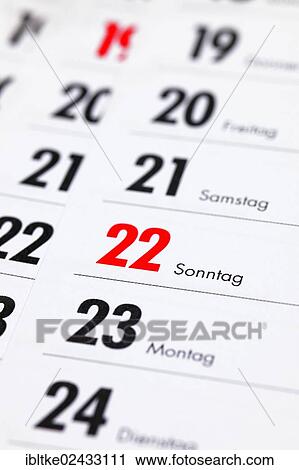 "German calendar, calendar days" View Large Photo Image Stock Image - "German calendar, calendar days". Fotosearch
