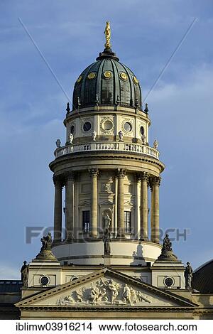 Picture - "German Cathedral, Gendarmenmarkt square, Mitte district, Berlin, Germany, Europe". Fotosearch