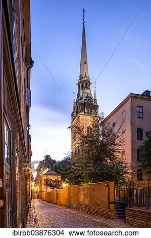 "German Church or St. Gertrude's Church, Tyska kyrkan, historic centre, Gamla Stan, Stockholm, Stockholm County, Sweden, Europe" View Large Photo Image Picture - "German Church or St. Gertrude's Church, Tyska kyrkan, historic centre, Gamla Stan, Stockholm, Stockholm County, Sweden, Europe". Fotosearch