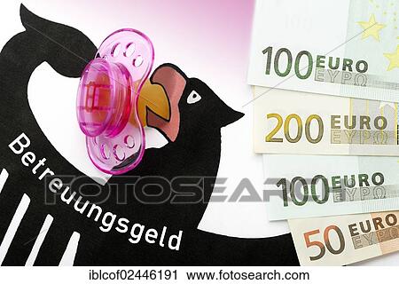 "German federal eagle with pacifier and banknotes, symbolic image for child care subsidies" View Large Photo Image Stock Image - "German federal eagle with pacifier and banknotes, symbolic image for child care subsidies". Fotosearch