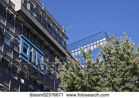 Stock Image - "German Institute for Standardization, DIN, the most important national standards organization, Berlin, Germany, Europe". Fotosearch
