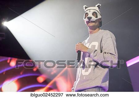 "German rapper and singer Carlo Waibel, aka CRO, perfoming live at Energy Stars For Free in Hallenstadion, Zurich, Switzerland, Europe" View Large Photo Image Stock Photo - "German rapper and singer Carlo Waibel, aka CRO, perfoming live at Energy Stars For Free in Hallenstadion, Zurich, Switzerland, Europe". Fotosearch