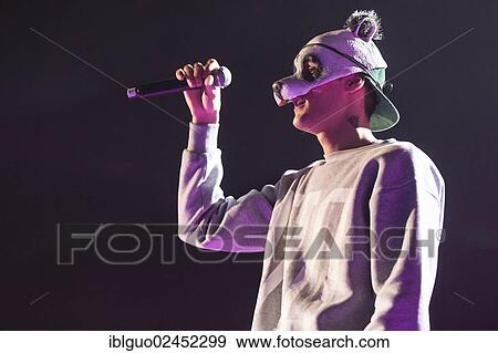 "German rapper and singer Carlo Waibel, aka CRO, perfoming live at Energy Stars For Free in Hallenstadion, Zurich, Switzerland, Europe" View Large Photo Image Stock Photo - "German rapper and singer Carlo Waibel, aka CRO, perfoming live at Energy Stars For Free in Hallenstadion, Zurich, Switzerland, Europe". Fotosearch