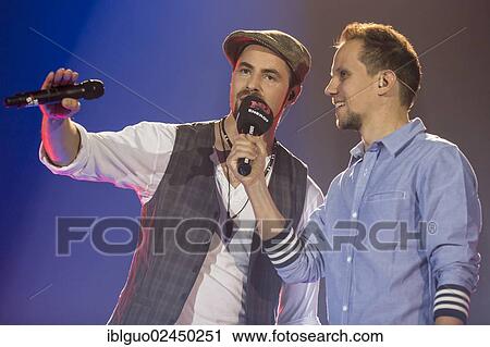 Stock Image - "German soul singer and songwriter Michael Schuppach, alias MC Donet, performing live at Energy Stars For Free in Hallenstadion, Zurich, Switzerland, Europe". Fotosearch