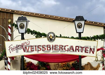 "German Weissbiergarten sign at the Oktoberfest, Munich, Upper Bavaria, Germany, Europe" View Large Photo Image Stock Photography - "German Weissbiergarten sign at the Oktoberfest, Munich, Upper Bavaria, Germany, Europe". Fotosearch