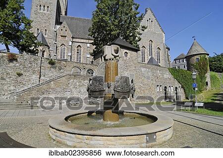 "Geschichtsbrunnen fountain, Parish Church of St Martinus, Olpe, Sauerland, North Rhine-Westphalia, Germany, Europe, PublicGround, Europe" View Large Photo Image Stock Photograph - "Geschichtsbrunnen fountain, Parish Church of St Martinus, Olpe, Sauerland, North Rhine-Westphalia, Germany, Europe, PublicGround, Europe". Fotosearch