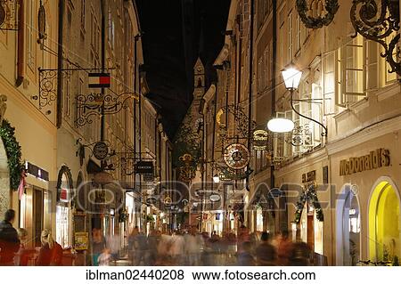 "Getreidegasse alley in the old town of Salzburg, Austria, Europe, PublicGround, Europe" View Large Photo Image Stock Photo - "Getreidegasse alley in the old town of Salzburg, Austria, Europe, PublicGround, Europe". Fotosearch