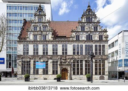 "Gewerbehaus Bremen, Chamber of Trade, former Wandschneiderhaus, Weser Renaissance, Bremen, Germany, Europe" View Large Photo Image Stock Photo - "Gewerbehaus Bremen, Chamber of Trade, former Wandschneiderhaus, Weser Renaissance, Bremen, Germany, Europe". Fotosearch