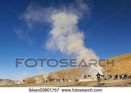 "Geysers of El Tatio, Andes, Atacama Desert, Northern Chile, Chile, South America" View Large Photo Image Stock Photo - "Geysers of El Tatio, Andes, Atacama Desert, Northern Chile, Chile, South America". Fotosearch