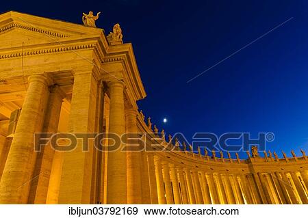 "Gian Lorenzo Bernini colonnade of St. Peter's Square, Piazza San Pietro, Vatican, Vatican City, Rome, Italy, Europe" View Large Photo Image Stock Photo - "Gian Lorenzo Bernini colonnade of St. Peter's Square, Piazza San Pietro, Vatican, Vatican City, Rome, Italy, Europe". Fotosearch
