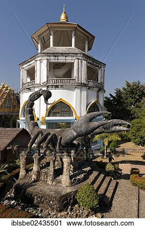 "Giant Scorpion at Doi Wao Temple, Mae Sai, border crossing to Myanmar, Northern Thailand, Thailand, Asia" View Large Photo Image Stock Image - "Giant Scorpion at Doi Wao Temple, Mae Sai, border crossing to Myanmar, Northern Thailand, Thailand, Asia". Fotosearch