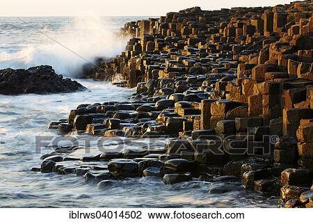 Stock Image - "Giant's Causeway, a UNESCO World Heritage Site, Bushmills, County Antrim, Northern Ireland, United Kingdom, Europe". Fotosearch