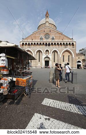 Gift shop in front of the Basilica of St. Anthony, Padua, Padova, Veneto, Italy, Europe View Large Photo Image Stock Photo - Gift shop in front of the Basilica of St. Anthony, Padua, Padova, Veneto, Italy, Europe. Fotosearch