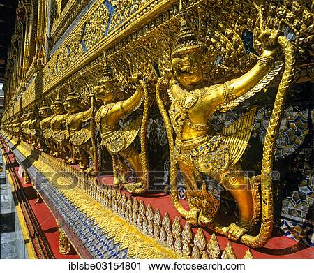 "Gilded Garudas, mythical bird-like creatures, Wat Phra Kaeo Temple, Royal Palace, Bangkok, Central Thailand, Thailand, Asia" View Large Photo Image Stock Image - "Gilded Garudas, mythical bird-like creatures, Wat Phra Kaeo Temple, Royal Palace, Bangkok, Central Thailand, Thailand, Asia". Fotosearch