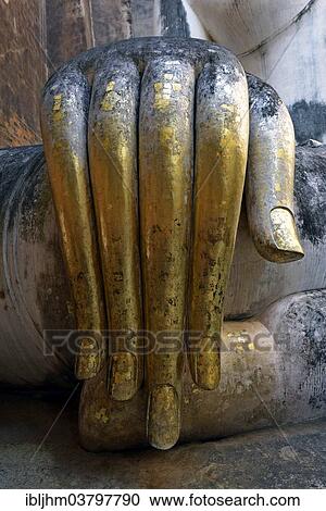 "Gilded hand of the Buddha statue Phra Achana, Wat Si Chum or Wat Sri Chum, Sukhothai Historical Park, Sukhothai, Northern Thailand, Thailand, Asia" View Large Photo Image Stock Image - "Gilded hand of the Buddha statue Phra Achana, Wat Si Chum or Wat Sri Chum, Sukhothai Historical Park, Sukhothai, Northern Thailand, Thailand, Asia". Fotosearch