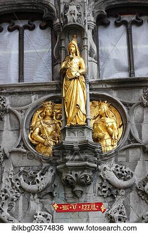 "Gilded statue, Basilica of the Holy Blood or Basilique du Saint-Sang, Bruges, West Flanders, Flemish Region, Belgium, Europe" View Large Photo Image Stock Photograph - "Gilded statue, Basilica of the Holy Blood or Basilique du Saint-Sang, Bruges, West Flanders, Flemish Region, Belgium, Europe". Fotosearch