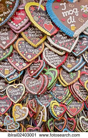 "Gingerbread hearts, Wies'n, Oktoberfest, Munich, Upper Bavaria, Bavaria, Germany, Europe" View Large Photo Image Stock Image - "Gingerbread hearts, Wies'n, Oktoberfest, Munich, Upper Bavaria, Bavaria, Germany, Europe". Fotosearch