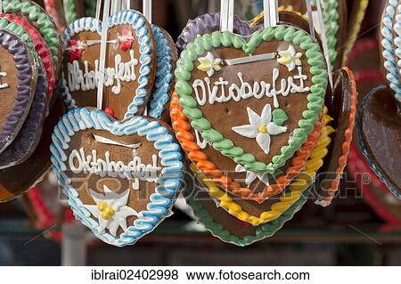 "Gingerbread hearts, Wies'n, Oktoberfest, Munich, Upper Bavaria, Bavaria, Germany, Europe" View Large Photo Image Stock Photo - "Gingerbread hearts, Wies'n, Oktoberfest, Munich, Upper Bavaria, Bavaria, Germany, Europe". Fotosearch