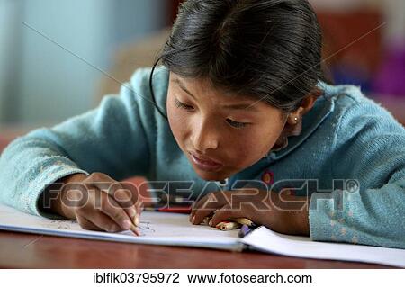 "Girl at school, Union Potrero, Quispillacta, Ayacucho, Peru, South America" View Large Photo Image Stock Image - "Girl at school, Union Potrero, Quispillacta, Ayacucho, Peru, South America". Fotosearch