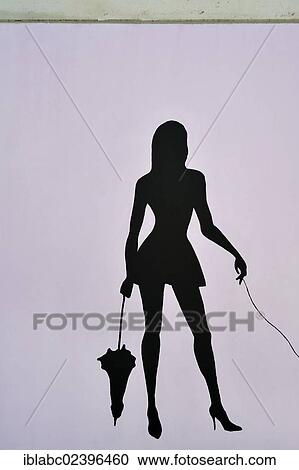 "Girl with an umbrella, mural in the former Olympic Village, Munich, Bavaria, Germany, Europe" View Large Photo Image Stock Image - "Girl with an umbrella, mural in the former Olympic Village, Munich, Bavaria, Germany, Europe". Fotosearch