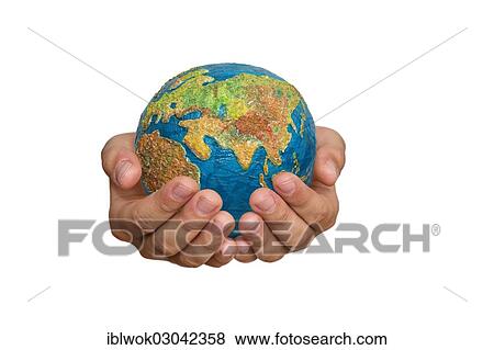 "Girl's hands are holding a globe, Germany, Europe" View Large Photo Image Stock Photo - "Girl's hands are holding a globe, Germany, Europe". Fotosearch