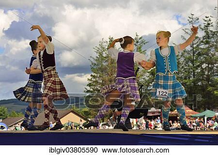 "Girls in a Highland Dancing competition at the Highland Games, Dufftown, Moray, Highlands, Scotland, United Kingdom, Europe" View Large Photo Image Stock Image - "Girls in a Highland Dancing competition at the Highland Games, Dufftown, Moray, Highlands, Scotland, United Kingdom, Europe". Fotosearch