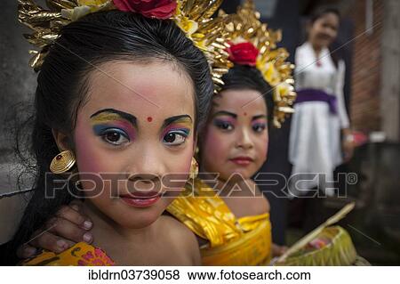 "Girls waiting to perform at a Barong dance, Ubud, Bali, Indonesia, Asia" View Large Photo Image Stock Photo - "Girls waiting to perform at a Barong dance, Ubud, Bali, Indonesia, Asia". Fotosearch