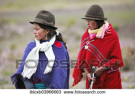 "Girls with traditional felt hats, Puruha people, Kichwa, Chimborazo Province, Ecuador, South America" View Large Photo Image Stock Image - "Girls with traditional felt hats, Puruha people, Kichwa, Chimborazo Province, Ecuador, South America". Fotosearch