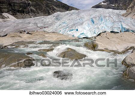 "Glacial river in front of the glacier tongue of Nigardsbreen Glacier, Jostedal, Gletscher Jostedalsbreen, Sogn og Fjordane, Western Norway, Norway, Europe" View Large Photo Image Stock Photograph - "Glacial river in front of the glacier tongue of Nigardsbreen Glacier, Jostedal, Gletscher Jostedalsbreen, Sogn og Fjordane, Western Norway, Norway, Europe". Fotosearch