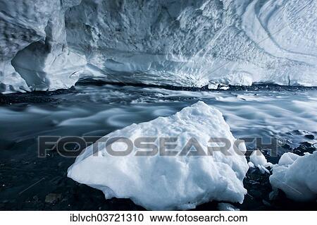 "Glacial stream flowing through an ice cave of Matanuska Glacier, Matanuska Glacier, Alaska, United States, North America" View Large Photo Image Stock Image - "Glacial stream flowing through an ice cave of Matanuska Glacier, Matanuska Glacier, Alaska, United States, North America". Fotosearch