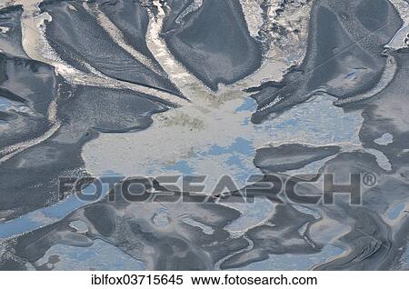 Stock Photography - "Glacial water from streams of Pasterze Glacier on Grossglockner Mountain, Pasterze Glacier, Carinthia, Austria, Europe". Fotosearch