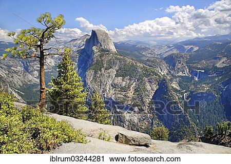 "Glacier Point with views of Yosemite Valley with the Half Dome, Vernal Fall and Nevada Fall, Clacier Point, Yosemite National Park, California, United States, North America" View Large Photo Image Stock Image - "Glacier Point with views of Yosemite Valley with the Half Dome, Vernal Fall and Nevada Fall, Clacier Point, Yosemite National Park, California, United States, North America". Fotosearch