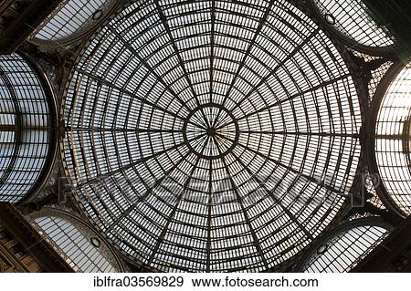 "Glass dome in the Galleria Umberto I shopping arcade, Naples, Campania, Italy, Europe" View Large Photo Image Stock Photo - "Glass dome in the Galleria Umberto I shopping arcade, Naples, Campania, Italy, Europe". Fotosearch