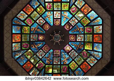 "Glass dome, ornate stained glass skylight in the Muttrah Souq market, Muttrah, Muscat, Oman, Asia" View Large Photo Image Stock Image - "Glass dome, ornate stained glass skylight in the Muttrah Souq market, Muttrah, Muscat, Oman, Asia". Fotosearch