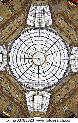"Glass dome over the octagon, luxury shopping arcade Galleria Vittorio Emanuele II, Milan, Lombardy, Italy, Europe" View Large Photo Image Stock Image - "Glass dome over the octagon, luxury shopping arcade Galleria Vittorio Emanuele II, Milan, Lombardy, Italy, Europe". Fotosearch