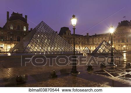 "Glass pyramid at the Louvre Museum, Paris, Ile-de-France region, France, Europe" View Large Photo Image Picture - "Glass pyramid at the Louvre Museum, Paris, Ile-de-France region, France, Europe". Fotosearch