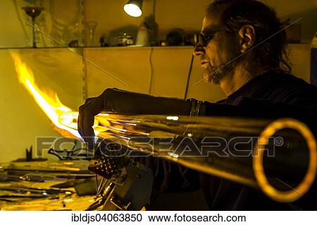 "Glassblower at work, Staufen im Breisgau, Baden-Wurttemberg, Germany, Europe" View Large Photo Image Stock Image - "Glassblower at work, Staufen im Breisgau, Baden-Wurttemberg, Germany, Europe". Fotosearch