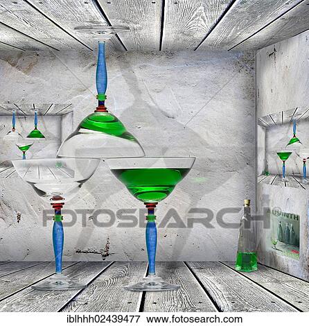 "Glasses, green liquid, composite image" View Large Photo Image Stock Photo - "Glasses, green liquid, composite image". Fotosearch