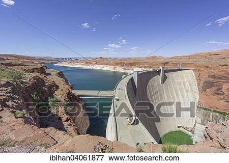 "Glen Canyon Dam and Lake Powell, Page, Arizona, United States, North America" View Large Photo Image Stock Photo - "Glen Canyon Dam and Lake Powell, Page, Arizona, United States, North America". Fotosearch