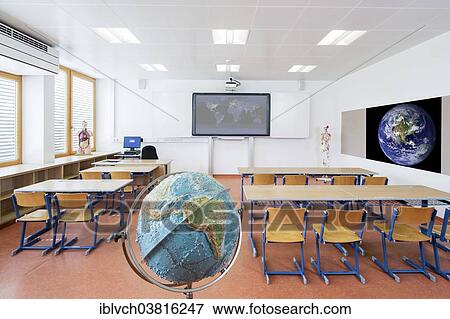 "Globe in the classroom of a middle school, Reith im Alpbachtal, Tyrol, Austria, Europe" View Large Photo Image Stock Photo - "Globe in the classroom of a middle school, Reith im Alpbachtal, Tyrol, Austria, Europe". Fotosearch